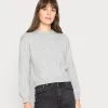 Auslauf 🤩 Even&Odd Damen POINTELLE CREW NECK JUMPER - Strickpullover - Mottled Light Grey 🌟 -Even Od Verkaufe 01fd94296d474d5f827668e65b1e2502