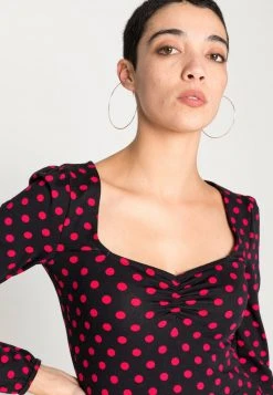 Bestpreis ✨ Even&Odd Damen Jerseykleid - Black/red ⭐ -Even Od Verkaufe 0244a2f553cd4fd9888b5ada26f8a7b9