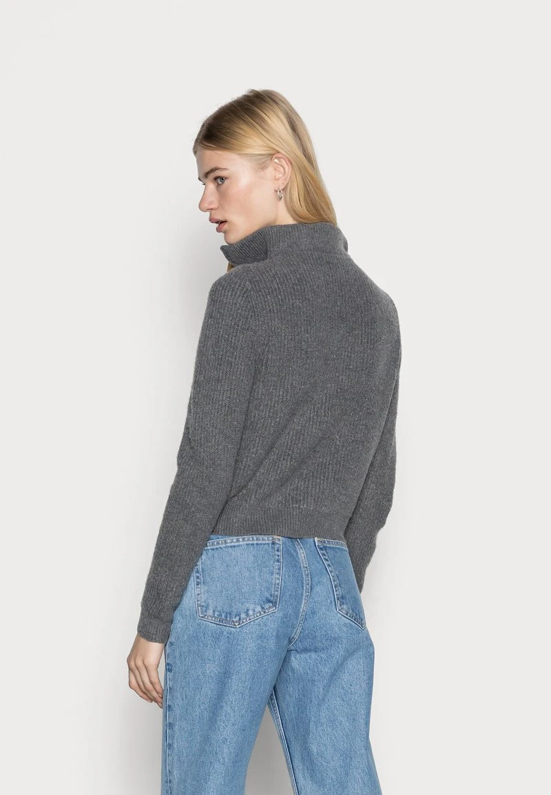 Brandneu ✨ Even&Odd HALF ZIP JUMPER - Strickpullover - Mottled Dark Grey | Damen 🥰 5 Brandneu ✨ Even&Odd HALF ZIP JUMPER - Strickpullover - Mottled Dark Grey | Damen 🥰 – Bild 3