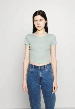 Blitzangebot 🔥 Even&Odd Damen T-Shirt Basic - Mottled Light Green 🌟