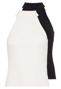 Neu 👍 Even&Odd Damen 2 PACK - Top - Off-white/black ✔️