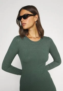 Budget 😉 Even&Odd Damen Knit Mini Wide Rib Basic Dress - Etuikleid - Green 🎁 -Even Od Verkaufe 0ac245569e2a42bbb90b95c6b502f1a0