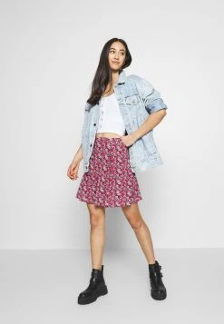 Billig 👍 Even&Odd Damen A-Linien-Rock - Black/red ✔️