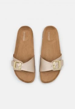 Angebote ❤️ Even&Odd Damen Pantolette Flach - Gold 🌟 -Even Od Verkaufe 0d7e364f35a34077b39baebc78643068