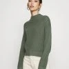 Brandneu 😀 Even&Odd CROPPED MOCK NECK - Strickpullover - Green | Damen ✔️ -Even Od Verkaufe 10a21dc669de402e9b3e87c2e02439a0