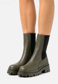 Budget 💯 Even&Odd Damen Plateaustiefelette - Khaki 💯