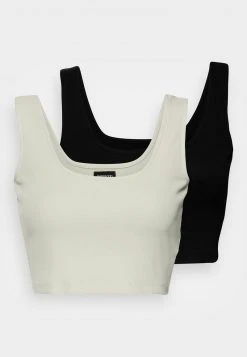 Auslauf ⭐ Even&Odd Damen 2 PACK - Top - Black/light Green 🔥 -Even Od Verkaufe 120aab8de87641b09f4db1a18f6b1297