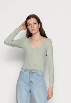 Billig ⌛ Even&Odd Langarmshirt - Light Green | Damen ⭐