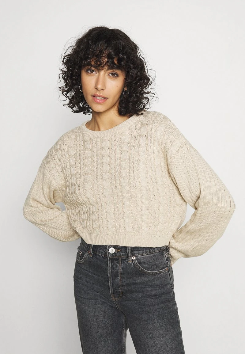 Top 10 😀 Even&Odd CROPPED LOOSE CABLE JUMPER - Strickpullover - Sand | Damen ✨ 3 Top 10 😀 Even&Odd CROPPED LOOSE CABLE JUMPER - Strickpullover - Sand | Damen ✨