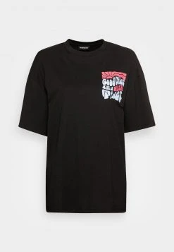 Bestpreis ❤️ Even&Odd Damen T-Shirt Print - Black ❤️ -Even Od Verkaufe 1424cb7cd61340f789d56c1583fbc887