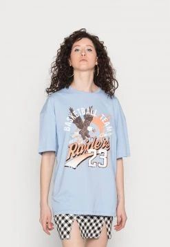 Bester Verkauf ❤️ Even&Odd Damen T-Shirt Print - Blue 🔥