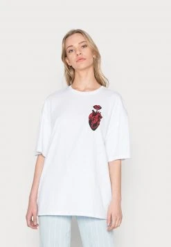 Neu ⭐ Even&Odd Damen T-Shirt Print - White 👏 -Even Od Verkaufe 1733cbcf99eb4403ad83b44f3958fc1b
