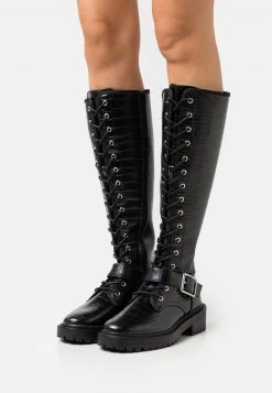 Auslauf 🛒 Even&Odd Damen Schnürstiefel - Black 🎁