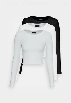 Billig 🔥 Even&Odd Damen 3er PACK - Langarmshirt - Black/white/light Green 🧨 -Even Od Verkaufe 1c135ed2b4204954b537b1728dc935c7