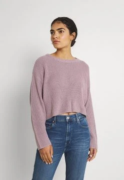 Rabatt 👍 Even&Odd Damen CROPPED JUMPER - Strickpullover - Lilac ⌛