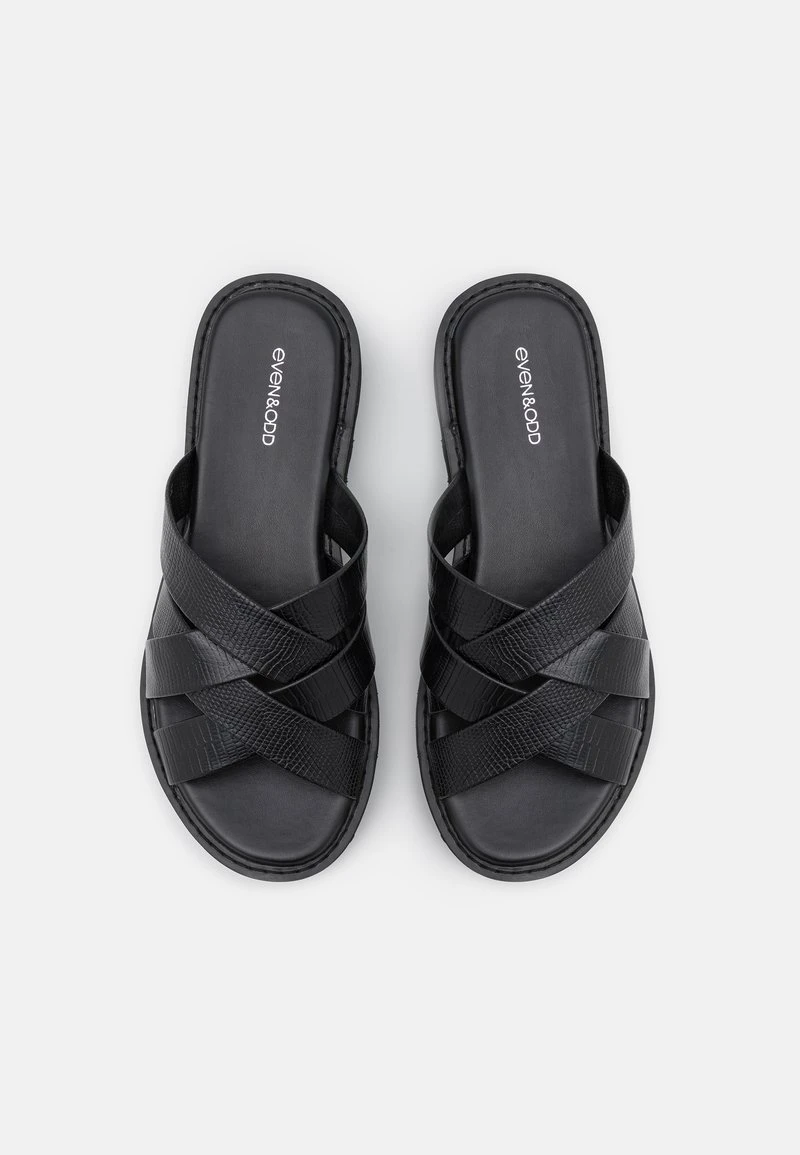 Aktion 🔔 Even&Odd Damen Pantolette Flach - Black 👏 8 Aktion 🔔 Even&Odd Damen Pantolette Flach - Black 👏 – Bild 6