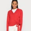 Billig 🧨 Even&Odd Damen WRAPPED CARDIGAN - Strickjacke - Red 🔔 -Even Od Verkaufe 1dfba7e14a164ddfbabf9d3a74152cef