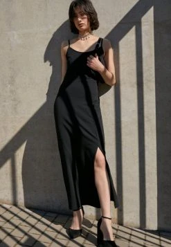 Am billigsten ❤️ Even&Odd Maxikleid - Black | Damen ⌛