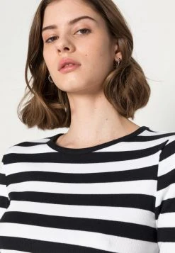 Budget ❤️ Even&Odd Damen Langarmshirt - Black/white 😍 -Even Od Verkaufe 22115df5cd2240239db804c0700237da