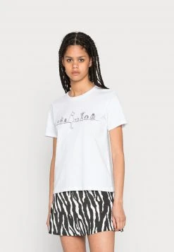 Rabatt 🧨 Even&Odd T-Shirt Print - White | Damen ✨
