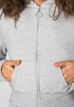 Besorgen 😍 Even&Odd Damen Sweatjacke - Mottled Light Grey ⭐ -Even Od Verkaufe 25e686628ece4d0c9b1e838fa8842f53