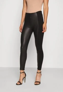 Besorgen 👍 Even&Odd Damen PU LEGGINGS WITH PUNTO INSERTS - Leggings - Hosen - Black 🔔