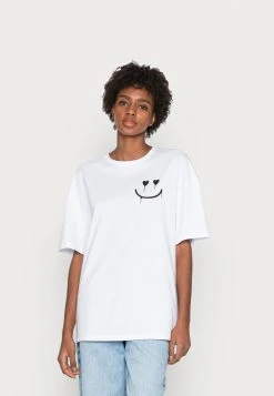 Top 10 ❤️ Even&Odd Damen LIZ KEEP SMILING DIASY BACK PRINT TEE - T-Shirt Print - White ⌛ -Even Od Verkaufe 2a7872950d384b2eadd14f52da6a1144