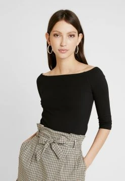 Schlussverkauf ❤️ Even&Odd BASIC - Langarmshirt - Black | Damen ✔️