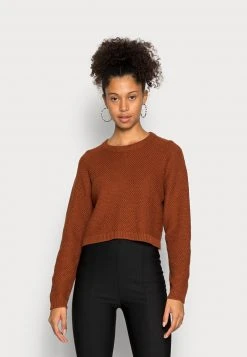 Blitzangebot 👍 Even&Odd Damen CREWNECK JUMPER - Strickpullover - Brown 🤩