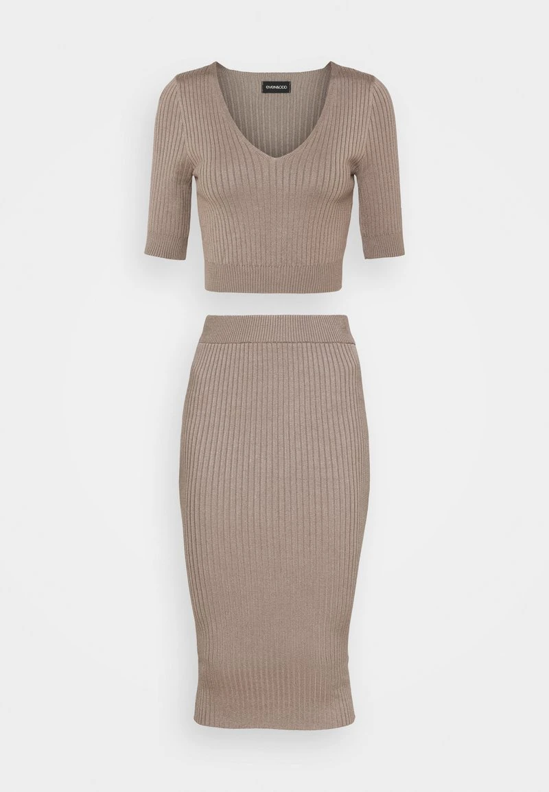 Brandneu 😍 Even&Odd Damen STRICK KNITWEAR SET - Bleistiftrock - Taupe 😉 6 Brandneu 😍 Even&Odd Damen STRICK KNITWEAR SET - Bleistiftrock - Taupe 😉 – Bild 4