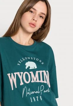 Bestes Angebot ⭐ Even&Odd Damen T-Shirt Print - Dark Green 🎉 -Even Od Verkaufe 2d4061527d8e4afc8ca15f3820e946eb