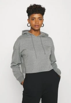 Am billigsten ❤️ Even&Odd Damen BASIC - Cropped Oversized Hoodie - Kapuzenpullover - Mottled Grey ⭐