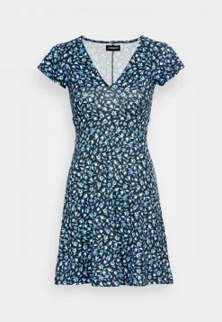 Aktion 🥰 Even&Odd Damen Jerseykleid - Black/blue 🔔 -Even Od Verkaufe 3152ac45b01d41ddae501b56cbbf095e