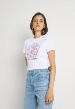 Schlussverkauf 🛒 Even&Odd T-Shirt Print - White | Damen 🧨
