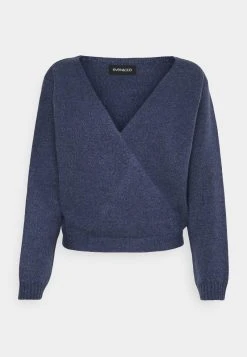 Aktion 😀 Even&Odd Damen WICKELJACKE - Strickjacke - Blue-grey 😍 -Even Od Verkaufe 32e4c4e998744283b008a4ff56369167