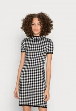 Coupon 💯 Even&Odd Damen Strickkleid - Black/white 🧨