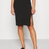 Top 10 😍 Even&Odd Damen BASIC - Midi Skirt With Slit - Bleistiftrock - Black 😀 -Even Od Verkaufe 35b759115643474dbb1641873d2f48ca