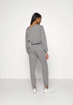 Auslauf ⭐ Even&Odd Damen Off Shoulder&Jogger Set - Sweatshirt - Mottled Grey ✨ -Even Od Verkaufe 36c41b8f7f2d4d87a7288a52efe8a6bf