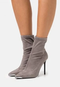 Bestpreis 🎁 Even&Odd High Heel Stiefelette - Grey | Damen ⌛