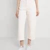 Budget 👏 Even&Odd Wide Leg Cropped Jeans - Jeans Straight Leg - White | Damen 👏 -Even Od Verkaufe 379712702a7845fcb618a70c43ffe60b