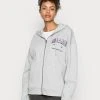 Coupon ⭐ Even&Odd Damen EMBROIDERED OVERSIZED HOODED ZIP JACKET - Sweatjacke - Mottled Light Grey 🧨 -Even Od Verkaufe 37a043890def46449d85cb2fbbd52b2e