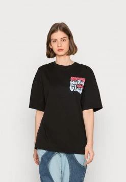 Bestpreis ❤️ Even&Odd Damen T-Shirt Print - Black ❤️