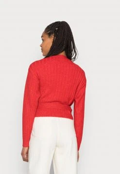 Billig 🧨 Even&Odd Damen WRAPPED CARDIGAN - Strickjacke - Red 🔔 -Even Od Verkaufe 3895e4c44538454ca77a7a9298d8157a