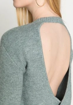 Bestes Angebot 🥰 Even&Odd Damen BACK DETAIL - Strickpullover - Green ✨ -Even Od Verkaufe 3b3a9e1938f14abe93d3f9e540605009