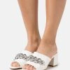 Bester Verkauf 🛒 Even&Odd Damen Pantolette Hoch - White 🔥 -Even Od Verkaufe 3fc539a9e514467d945564370365e9e6