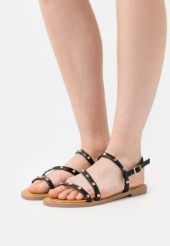 Bester Verkauf ❤️ Even&Odd Damen Riemensandalette - Black 💯