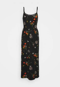 Auslauf ✨ Even&Odd Damen Maxikleid - Black/multicolor 🛒