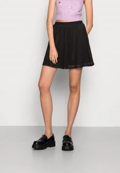 Angebote 🎉 Even&Odd Damen BASIC FLARED SKIRT - Minirock - Black 🔔