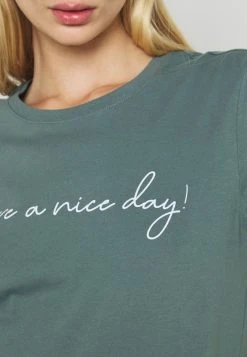 Aktion 💯 Even&Odd Damen T-Shirt Print - Green ✨ -Even Od Verkaufe 460654fd47434b27b2f147a99a352012