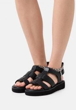 Budget 🛒 Even&Odd Damen Riemensandalette - Black 😍